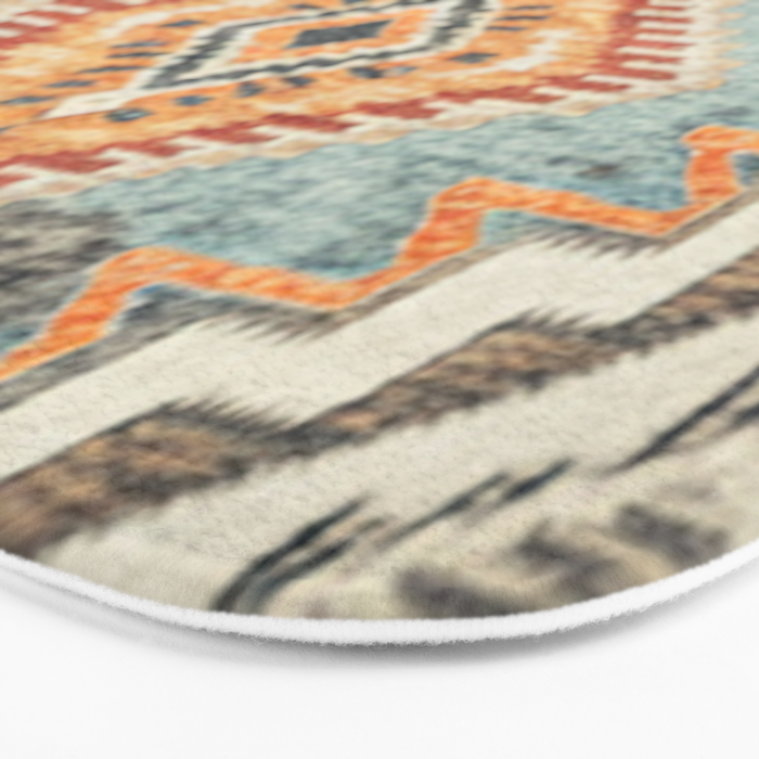 Southwestern Rustic Aesthetic Bath Mat Gallery Image 3