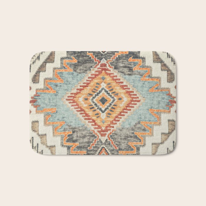 Southwestern Rustic Aesthetic Bath Mat Gallery Image 1