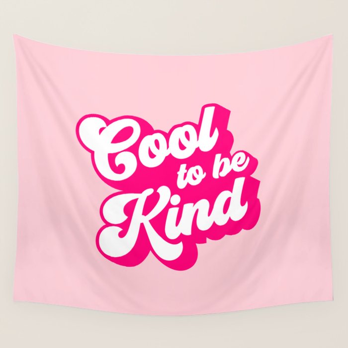 Cool to be Kind #positivevibes Wall Tapestry Gallery Image 4