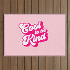 Cool to be Kind #positivevibes Outdoor Rug Gallery Image 1