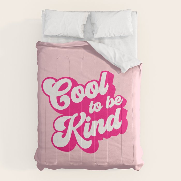 Cool to be Kind #positivevibes Comforter Gallery Image 6