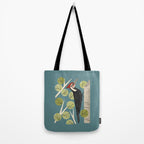 Woodpecker in Aspen Tree Tote Bag Gallery Image 2