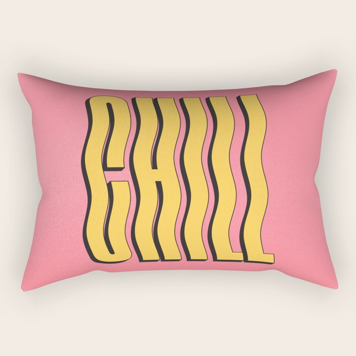 Chill: Wavy Summer Edition Rectangular Pillow Gallery Image 1