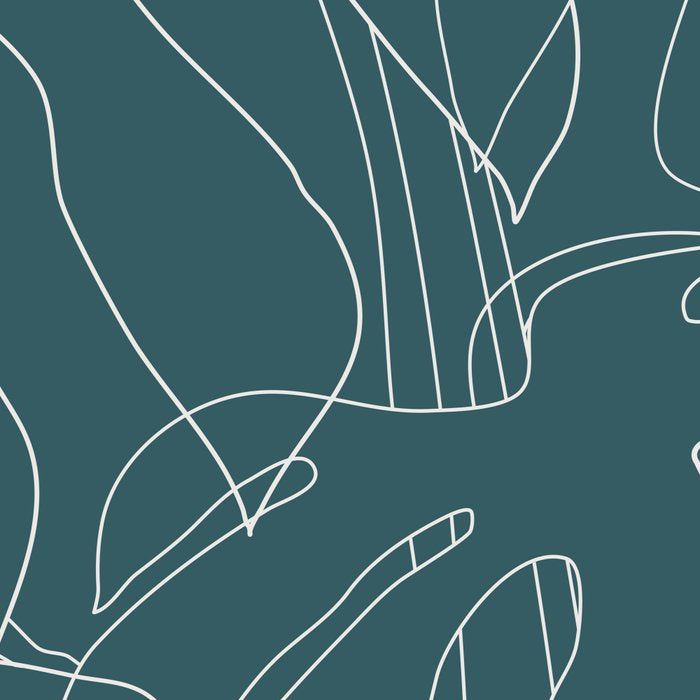 Monstera No2 Teal Coffee Mug Gallery Image 2