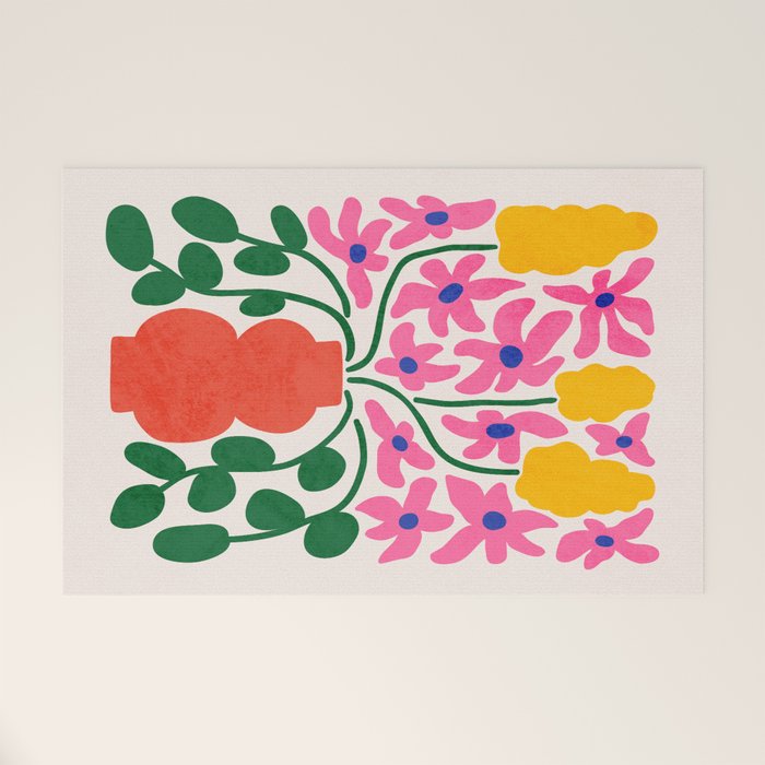 FOLIAGE 004: Lily & Orchid | Flower Market Welcome Mat Gallery Image 1