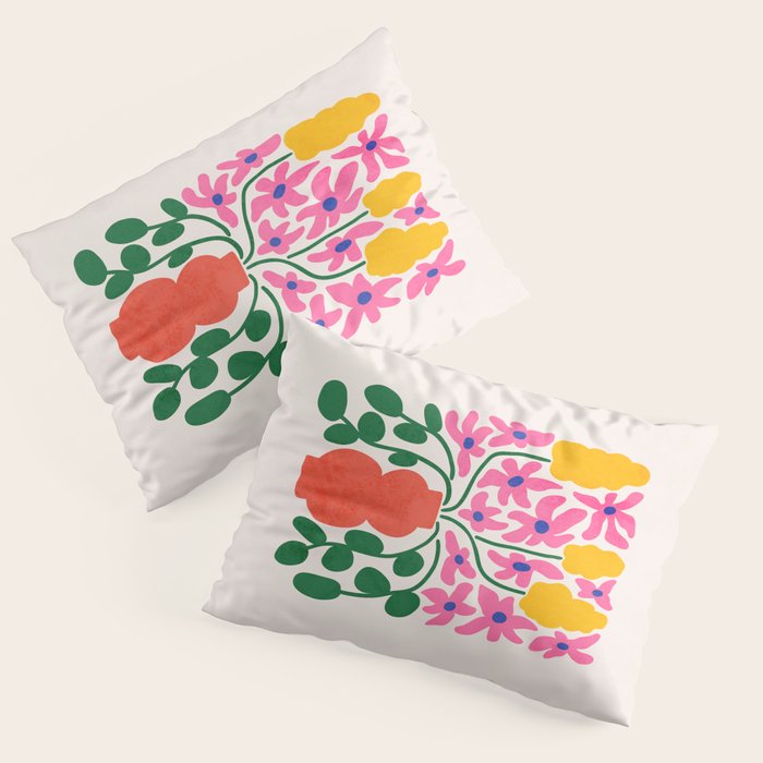 FOLIAGE 004: Lily & Orchid | Flower Market Pillow Sham Gallery Image 3