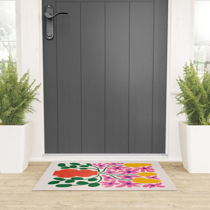 FOLIAGE 004: Lily & Orchid | Flower Market Welcome Mat Gallery Image 3