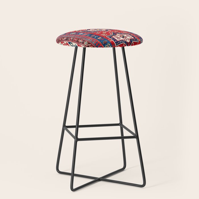 Kazak Fachralo Southwest Caucasus Rug Stool Gallery Image 1