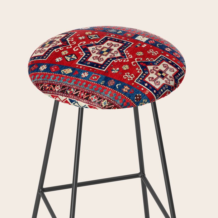 Kazak Fachralo Southwest Caucasus Rug Stool Gallery Image 2