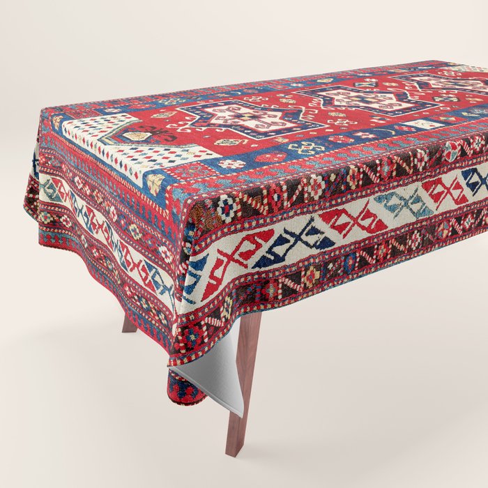Kazak Fachralo Southwest Caucasus Rug Tablecloth Gallery Image 1