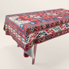 Kazak Fachralo Southwest Caucasus Rug Tablecloth Gallery Image 1