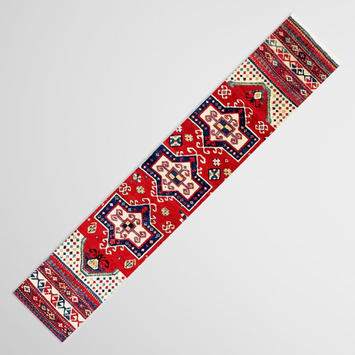 Kazak Fachralo Southwest Caucasus Rug Table Runner Gallery Image 3