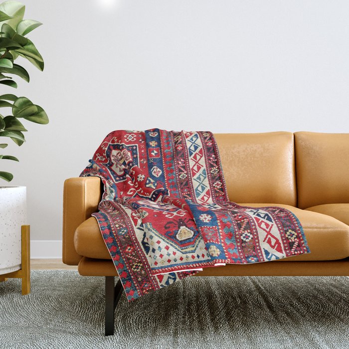 Kazak Fachralo Southwest Caucasus Rug Throw Blanket Gallery Image 1
