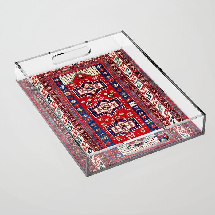 Kazak Fachralo Southwest Caucasus Rug Acrylic Tray Gallery Image 1