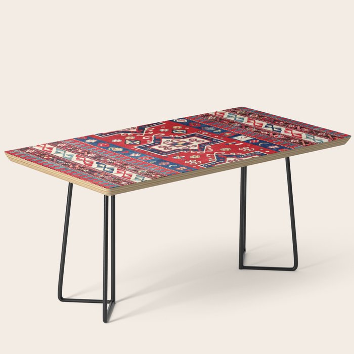 Kazak Fachralo Southwest Caucasus Rug Coffee Table Gallery Image 1