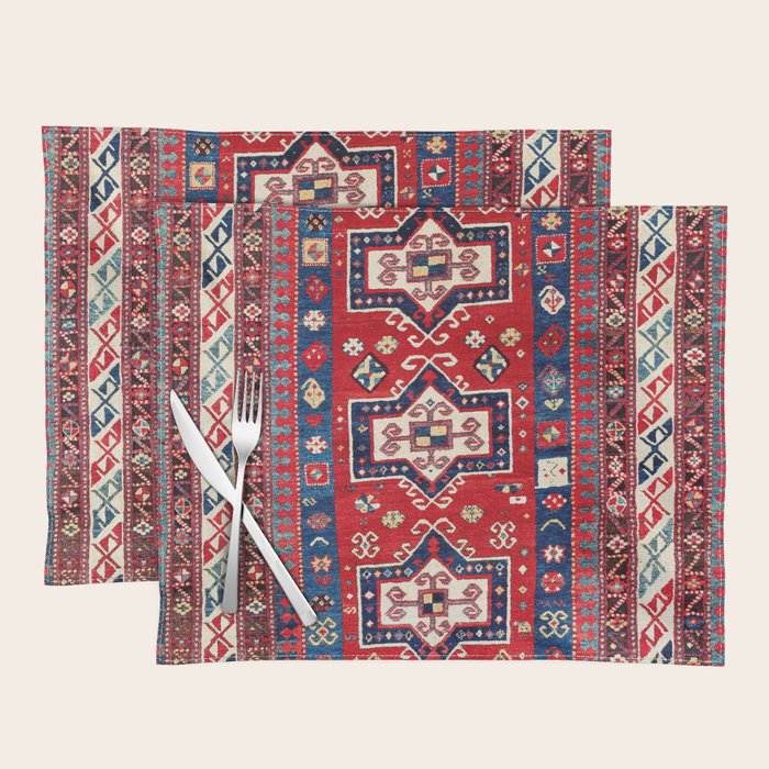 Kazak Fachralo Southwest Caucasus Rug Placemat Gallery Image 1