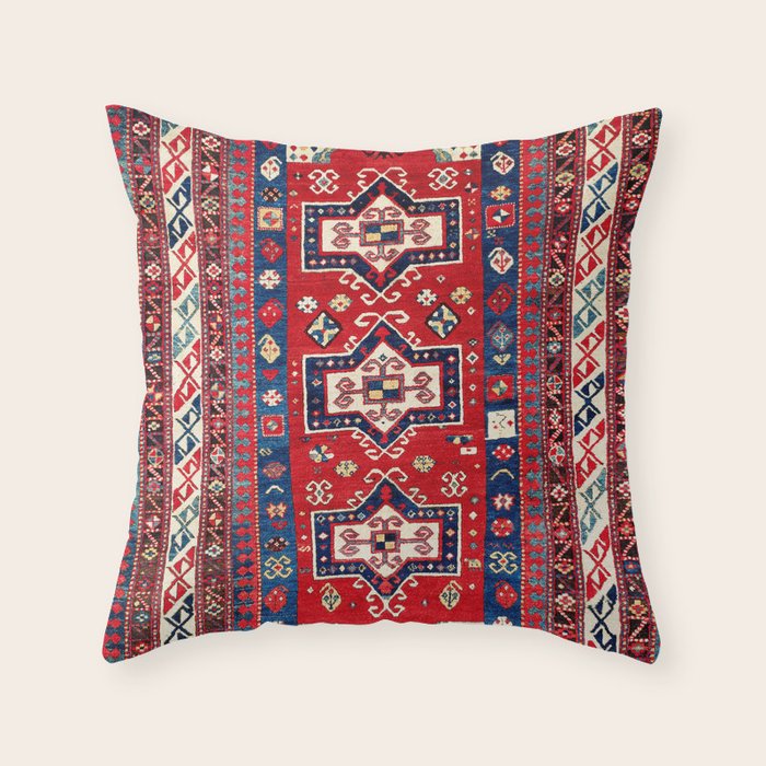 Kazak Fachralo Southwest Caucasus Rug Throw Pillow Gallery Image 6