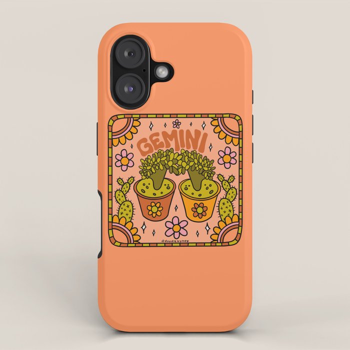 Gemini Cactus iPhone Case Gallery Image 1