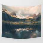Mystic Mountain - Banff Nature, Landscape Photography Wall Tapestry Gallery Image 4