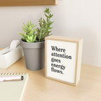 Where attention goes energy flows. Mini Art Print Gallery Image 2