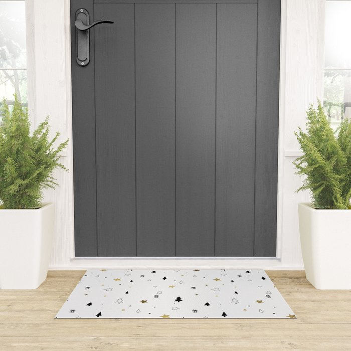 Christmas Pattern Welcome Mat Gallery Image 3