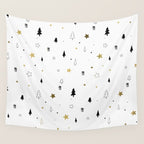 Christmas Pattern Wall Tapestry Gallery Image 4
