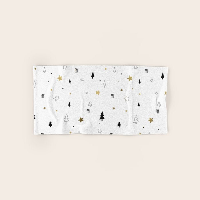 Christmas Pattern Bath Towel Gallery Image 1