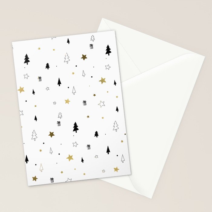 Christmas Pattern Stationery Card Gallery Image 2