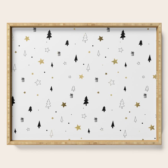 Christmas Pattern Serving Tray Gallery Image 1