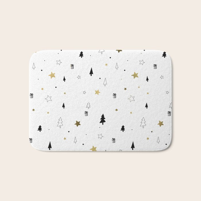 Christmas Pattern Bath Mat Gallery Image 1