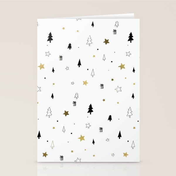 Christmas Pattern Stationery Card Gallery Image 1
