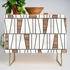 Mid-Century Modern Pattern No.4 - Concrete and Wood Credenza Gallery Image 1