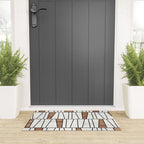 Mid-Century Modern Pattern No.4 - Concrete and Wood Welcome Mat Gallery Image 3
