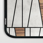 Mid-Century Modern Pattern No.4 - Concrete and Wood Laptop Sleeve Gallery Image 3