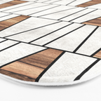 Mid-Century Modern Pattern No.4 - Concrete and Wood Bath Mat Gallery Image 3