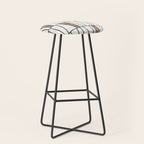 Mid-Century Modern Pattern No.4 - Concrete and Wood Stool Gallery Image 1