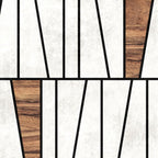Mid-Century Modern Pattern No.4 - Concrete and Wood Coffee Mug Gallery Image 2