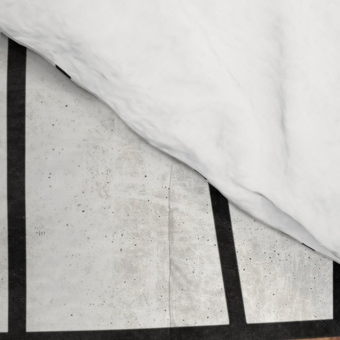 Mid-Century Modern Pattern No.4 - Concrete and Wood Comforter Gallery Image 4
