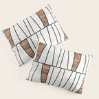 Mid-Century Modern Pattern No.4 - Concrete and Wood Pillow Sham Gallery Image 3