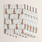 Mid-Century Modern Pattern No.4 - Concrete and Wood Wrapping Paper Gallery Image 3