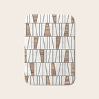 Mid-Century Modern Pattern No.4 - Concrete and Wood Bath Mat Gallery Image 1