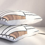 Mid-Century Modern Pattern No.4 - Concrete and Wood Pillow Sham Gallery Image 3