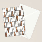 Mid-Century Modern Pattern No.4 - Concrete and Wood Stationery Card Gallery Image 2