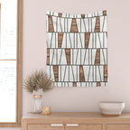 Mid-Century Modern Pattern No.4 - Concrete and Wood Wall Tapestry Gallery Image 2