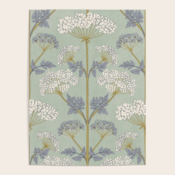 Vintage Sage Floral Poster Gallery Image 1