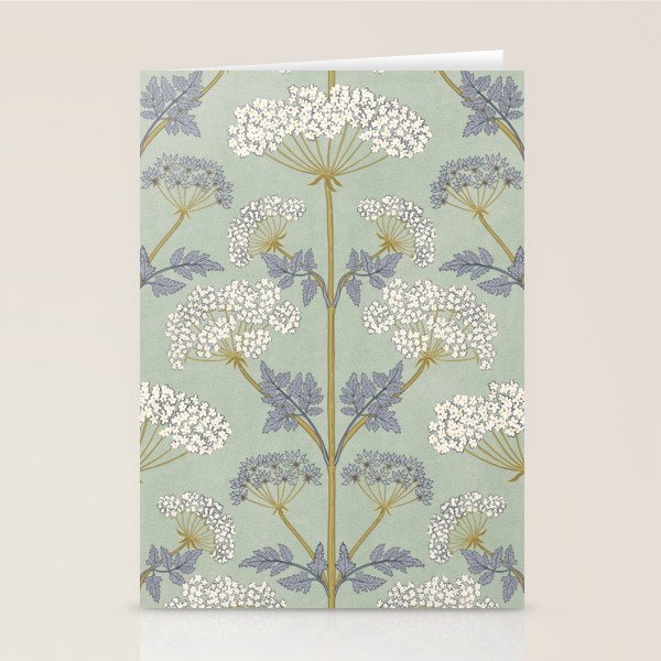 Vintage Sage Floral Stationery Card Gallery Image 1