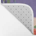 Flowers in violet room Bath Mat Gallery Image 2