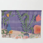 Flowers in violet room Wall Hanging Gallery Image 1