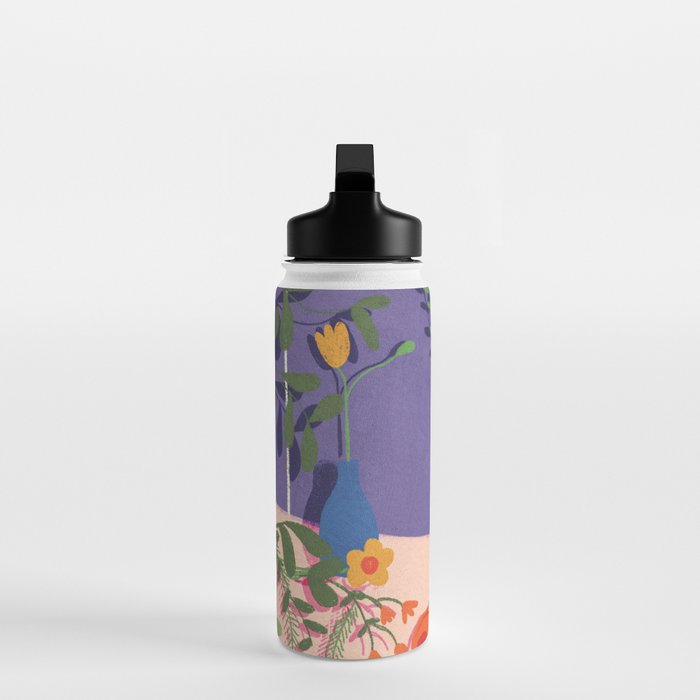 Flowers in violet room Water Bottle Gallery Image 3