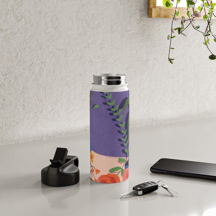Flowers in violet room Water Bottle Gallery Image 4